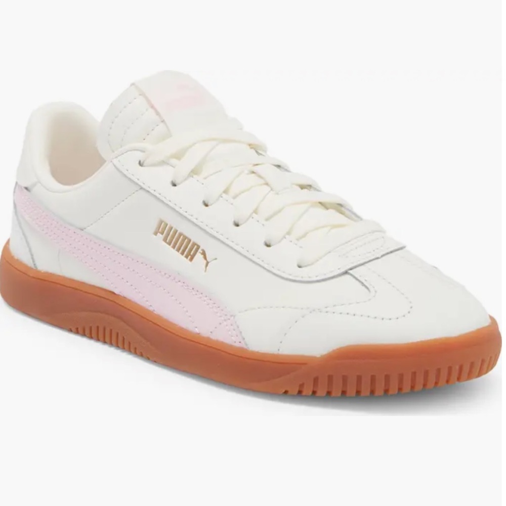 Puma White and Pink Athletic Shoes